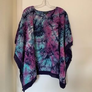 For Cynthia Poncho Shawl Natural